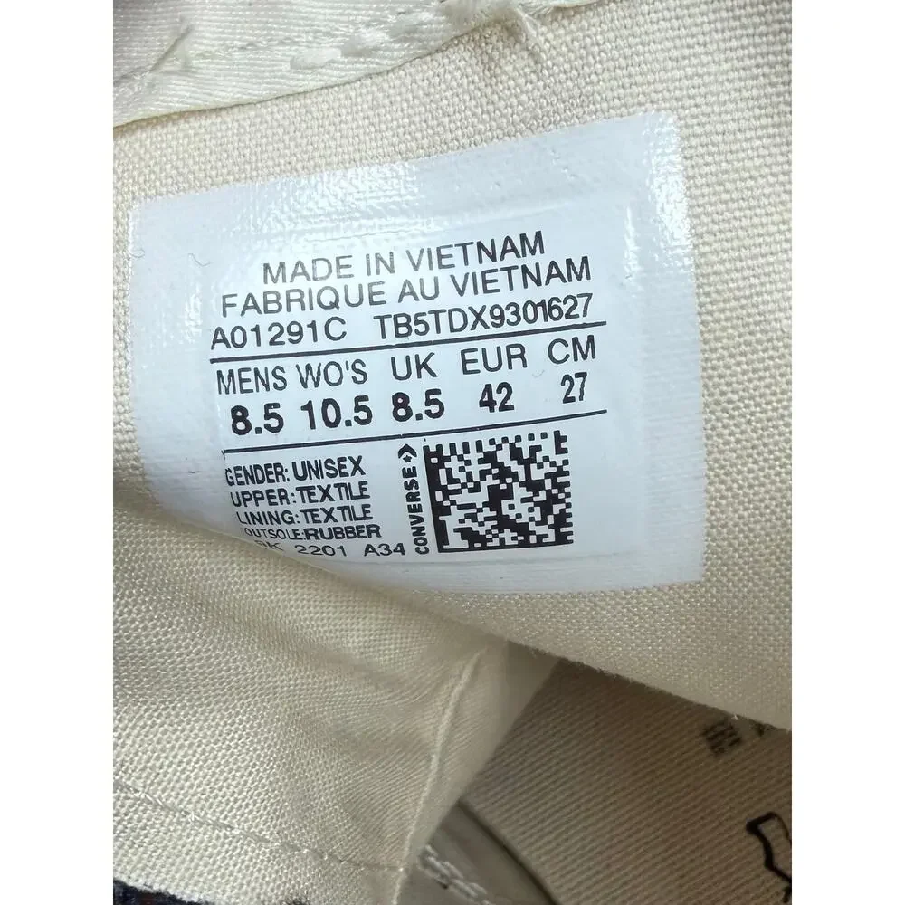 Size 8.5 - Rick Owen’s TURBODRK Chuck Taylor NEW